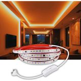Burul 15 Metre Amber Hortum Şerit Led Yapışkanlı 220v Yüksek Lümen Işık Anahtarlı ve Fişli
