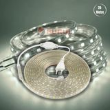 Burul 20 Metre Beyaz Hortum Şerit LED Dış Ortam Aydınlatma 220V Fişli