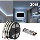 Burul 20m Beyaz Işık Gizli Işık Bandı Seti - Tavan, Tv Ünitesi, Mobilya, Salon Oda Ambiyans Aydınlatma - 20 m