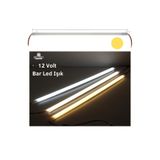 burul 25 Cm Gün Işığı Otomobil Karavan Tekne Için Yüksek Lümen Şerit Led Bar Led Işık Aydınlatma 12 Volt 4 Adet