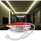 Burul 30 Metre Beyaz Hortum Şerit Led Yapışkanlı 220v Yüksek Lümen Işık Anahtarlı ve Fişli