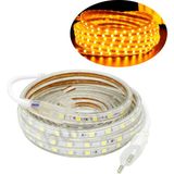 Burul 5 m 220 V Tak Çalıştır Amber Işık Esnek Hortum Şerit LED Işık Aydınlatma