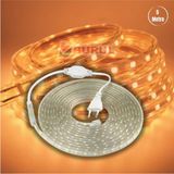 Burul 5 Metre Amber Hortum Şerit LED Dış Ortam Aydınlatma 220V Fişli