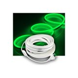 burul 5 Metre Yeşil Neon Şerit Led Fişli 220v Esnek Dış Mekan, Bahçe, Açık Alan Dekoratif Aydınlatma