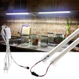 Burul 50 Cm Şeffaf Led Şerit 220V Aydınlatma, Fişli ve Butonlu, Eklenebilir, Çubuk Bar Led, Mutfak Tezgah Led Işık, Dolap ve Masa Ledleri, TV Arkası Led, Yüksek Lümen, 2/3/4/5/6 Adet Set (5, Kırmızı)