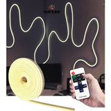 Burul Neon Led Işık Gün ışığı Kumandalı Dimmer Şerit Led Seti 5 Metre - Gün Işığı