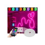 burul RGB Neon Led Şerit 5 Metre Bluetooth Kontrol 256 Renk