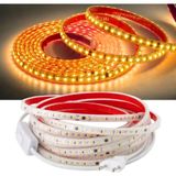 Burul Şerit LED Amber 15 Metre 220V Yüksek Parlaklık 120 LED/m Tak Çalıştır Fişli Anahtarlı Silikonlu İç/Dış Mekan Yapışkanlı SB-6508