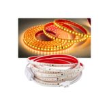 burul Şerit LED Amber 2.5 Metre 220V Yüksek Parlaklık Tak Çalıştır Fişli Anahtarlı Silikonlu Yapışkanlı SB-6508