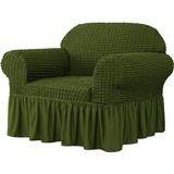 Bürümcük Koltuk Kanepe Çekyat Örtüsü Koltuk Kılıfı Tekli Bürümcük Tekli - 75 x 115 cm - Koyu Yeşil