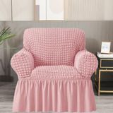 Bürümcük Koltuk Örtüsü ,berjer Kılıfı, Tek Kişilik, Etekli, Lastikli, Esnek, Yıkanabilir 1 Adet - 80 x 120 cm - Pembe