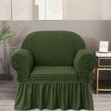 Bürümcük Koltuk Örtüsü ,berjer Kılıfı, Tek Kişilik, Etekli, Lastikli, Esnek, Yıkanabilir 1 Adet - 80 x 120 cm - Yeşil