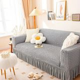 Bürümcük Lastikli Kanepe Örtüsü Likralı Koltuk Örtüsü Tek 3lü - 180 x 230 cm - Gri