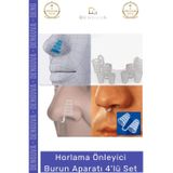 #BurunAparatı Ergonomik Tasarım Medikal Silikon Uyku Kalitesi Horlama Önleyici Burun Aparatı 4'lü Se