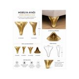Büş Büş Aksesuar Mobilya Ayağı, 15 Cm, Plastik Ayak, Misline, Dolap, Tv Ünitesi, Puf, Berjer Ayağı, 4 ADET GÖNDERİM sarı SARI.BOYALI.NİL