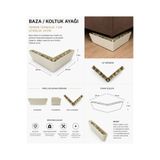 Büş Büş Aksesuar Mobilya Ayağı, 7x24 Cm, Plastik Ayak, Dolap, Baza Ayağı, 4 ADET GÖNDERİM 7cm.baza.ayak