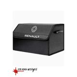 Buscarpone Renault Marka Logolu Oto Bagaj Organizer Çanta Oto Bagaj Çantası 2 Bölmeli Suni Deri