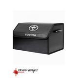 Buscarpone Toyota Marka Logolu Oto Bagaj Organizer Çanta Oto Bagaj Çantası 2 Bölmeli Suni Deri