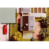Busch 1:87 Ölçek Zemin Kaplama Karton Petek Dokulu kaldırım Taşı 210x148 mm N:7036 Maket