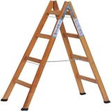 Buse 4 Basamaklı A Tipi Katlanır Gürgen Ahşap Merdiven 140Cm