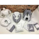 Buse Baby Home Gri Çok Amaçlı Babynest , Puset Örtüsü ve Minderi , Alt Açma ve Battaniye, Nevresim Takımı 15'li Set