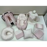 Buse Baby Home Pembe Çok Amaçlı Babynest , Puset Örtüsü ve Minderi , Alt Açma ve Battaniye, Nevresim Takımı 15'li Set