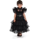 Buse & Eylül Bebe Wednesday Kız Çocuk Kostümü - Siyah - 10 Yaş