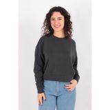 BUSEM Kadın Antrasit Sweatshirt, Bisiklet Yaka, Uzun Kol, S Beden