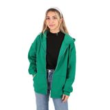 BUSEM Kadın Fermuarlı Uzun Hırka, Benetton Yeşil, M Beden