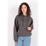 BUSEM Kadın Kapüşonlu Sweatshirt, Antrasit, L