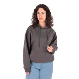 BUSEM Kadın Kapüşonlu Sweatshirt, Antrasit, S Beden
