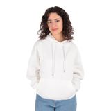 BUSEM Kadın Kapüşonlu Sweatshirt, Ekru, L Beden