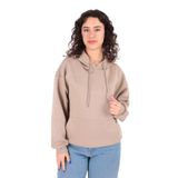 BUSEM Kadın Kapüşonlu Sweatshirt, Vizon, L