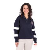 BUSEM Kadın Lacivert Sweatshirt, Fermuarlı, L-XL