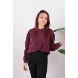 BUSEM Kadın Sweatshirt, Bordo, L-XL