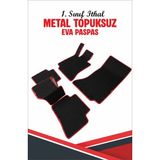 bushora fiat albea (2002 2005) ıçin eva ıç paspas takımı (metal topuksuz) - Siyah