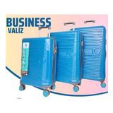 BUSINESS- MAVİ 3 LÜ SET VALİZ
