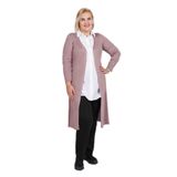 Büşra Triko Uzun Hırka, XL, 8039920217259, PUDRA, Kadın