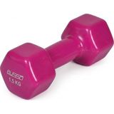 Busso 1,5 kg Pvc Dambıl Pembe Renk ile Kol, Omuz ve Sırt Kaslarını Güçlendirir