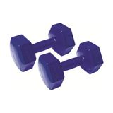Busso 2x5 kg Köşeli Plastik Dambıl Seti Kutuda Çift Ağırlık 5 kg x 2 Adet El Anatomisine Uygun