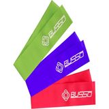 Busso BS-174 Pilates Bant Seti Hafif Dirençli Açık Yeşil Renk 120 x 7,5 x 0,35/0,45/0,55 mm
