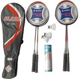 Busso BS5500 4 Adet Badminton Raketi, Çantası ve 9 Badminton Topu ile Tam Set