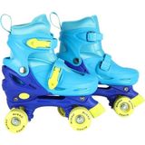 Busso Dört Tekerlekli Paten 39-42 Beden Mavi Renk Dayanıklı PVC Tekerlekler ile YX-127A - 39 - 42