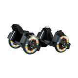 Busso -Yx-Sg-04-60 kg 2 Tekerlekli Işıklı Topuk Pateni Taşıma Kapasiteli Klasik Siyah Renk Modern Tasarım - --