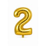 Busstier 34 İnç Rakam Folyo Balon, Gold, Doğum Günü, Yıl Dönümü ve Özel Gün Parti Süsü, 1 Adet, 2