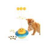 Busstier 360° Dönen Kedi Oyuncağı – Ördek Şekilli İnteraktif Atıştırmalık Dispenseri, Kedi Eğitici Oyuncak
