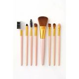 Busstier 8 Adet Makyaj Fırça Seti Profesyonel Fondöten Pudra Allık Far Kaş Eyeliner Fırçası Yumuşak Kıllı Günlük Ve Profesyonel Kullanım