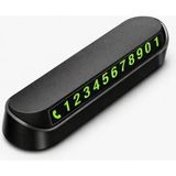 Busstier Araç Telefon Numaratörü Gizlenebilir Park Telefon Numarası Kartı - 01-Siyah
