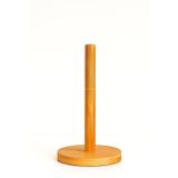 Busstier Bambu Kağıt Havluluk Doğal Ahşap Mutfak Tezgahı İçin Dikey Kağıt Havlu Standı Modern Şık Tasarım Dayanıklı Kolay Temizlenir Kaymaz Tabanlı Pratik Kağıt Havlu Tutucu Organizer (Yuvarlak)