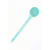 Busstier Çift Taraflı Silikon Duş Vücut Fırçası Uzun Saplı Banyo Yıkama Fırçası Sırt Masaj Peeling Fırçası Derin Temizlik ve Rahatlatıcı Masaj İçin Esnek Yumuşak Vücut Temizleme Aparatı